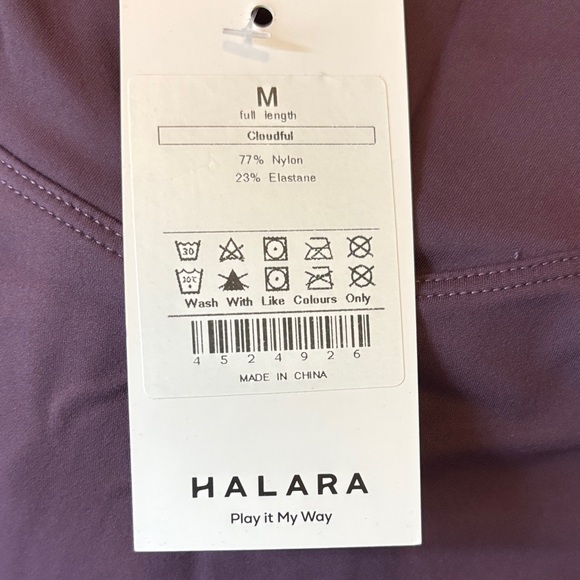 HALARA Cloudful Full-Length Leggings in Deep Purple - Picture 2 of 3